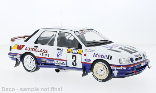 MCG 1:18 Diecast - Ford Sierra Cosworth 4x4, No.3, Mobil 1, Rallye WM, Rallye Monte Carlo, M.Biasion/T.Siviero, 1992 - MCG18355R