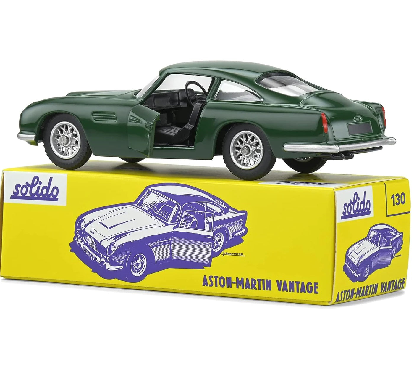 1:43 Aston Martin DB5 Vantage Club Solido Vintage Packaging by Solido in Green