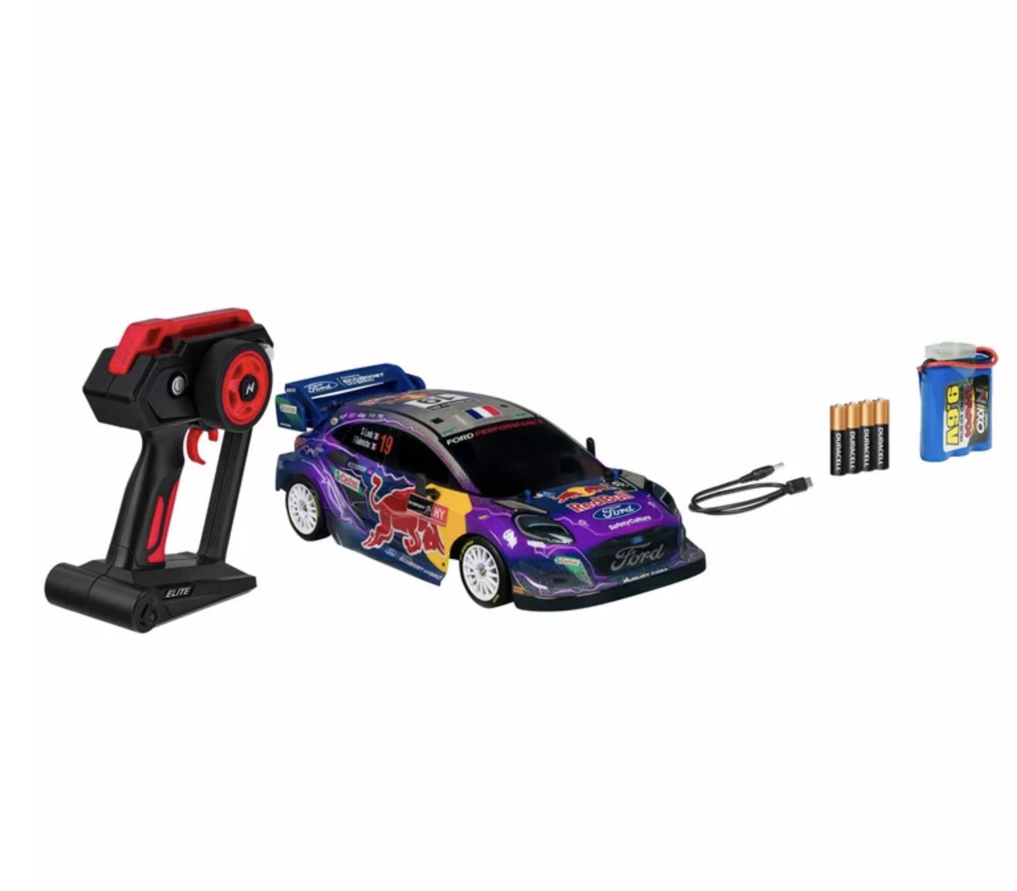 Nikko 1:14 Elite Radio Control - Ford Puma Red Bull Race RC Car – High Speed Remote Control Car 2.4GHz
