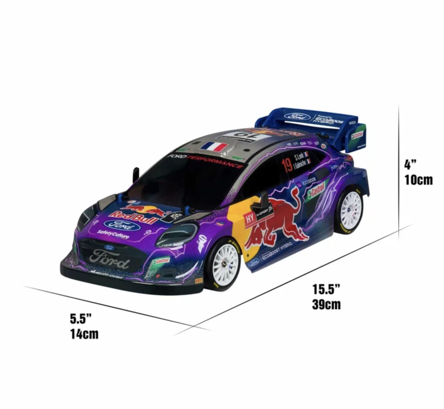 Nikko 1:14 Elite Radio Control - Ford Puma Red Bull Race RC Car – High Speed Remote Control Car 2.4GHz