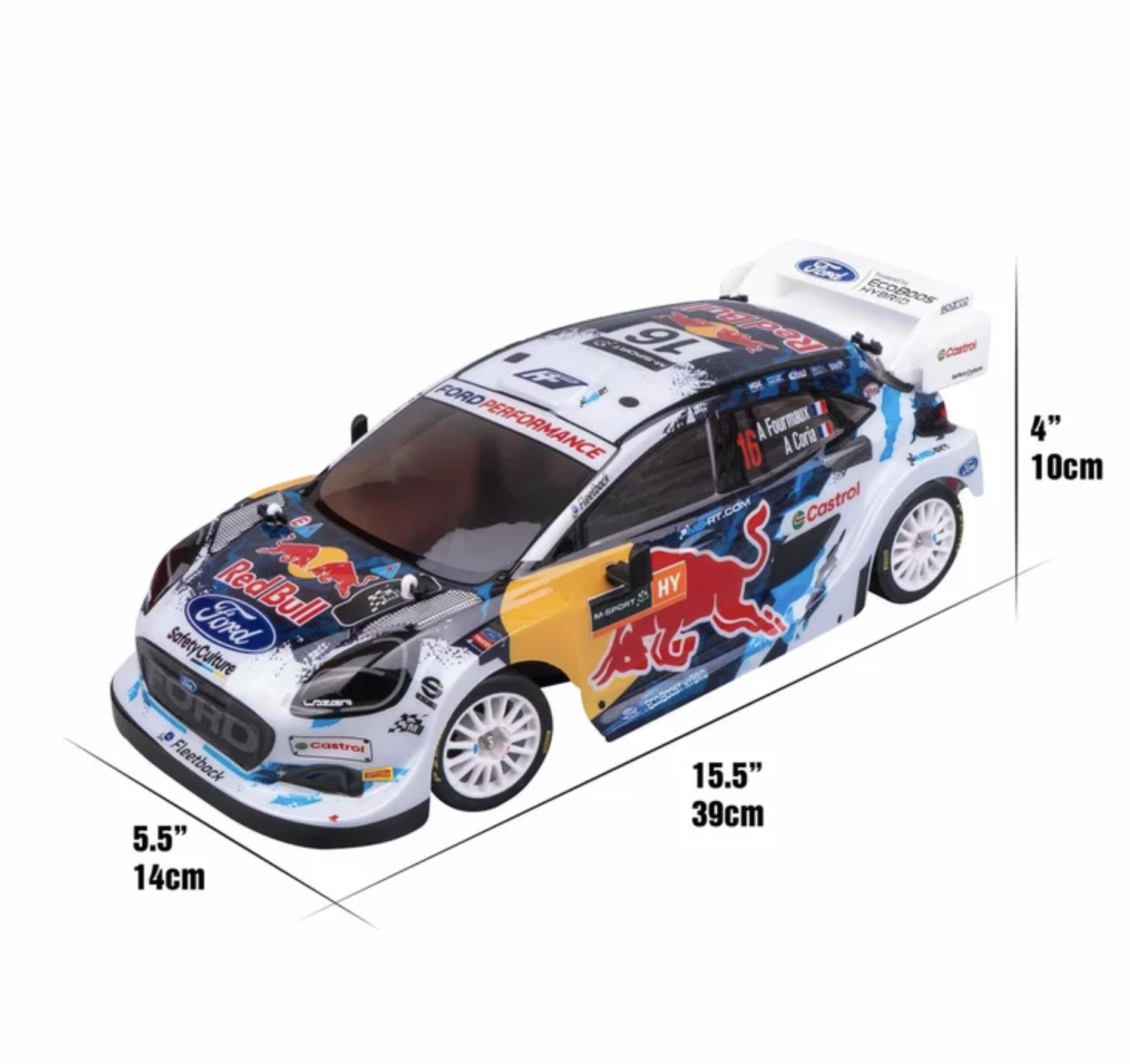 Nikko 1:14 Elite Radio Control - Ford Puma Red Bull Race RC Car – High Speed Remote Control Car 2.4GHz