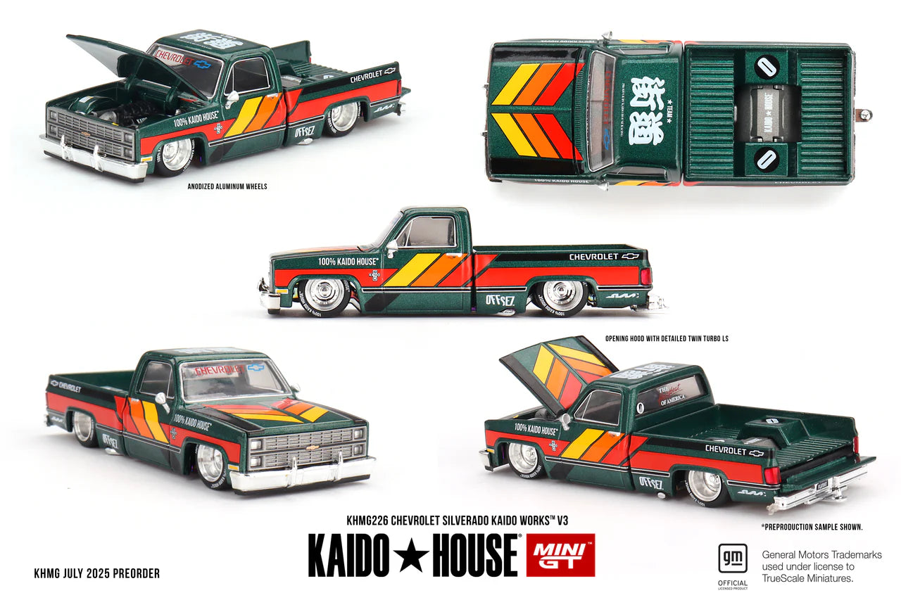 Mini GT 1:64 Kaido House Chevrolet Silverado Pick Up KAIDO WORKS V3 - KHMG226