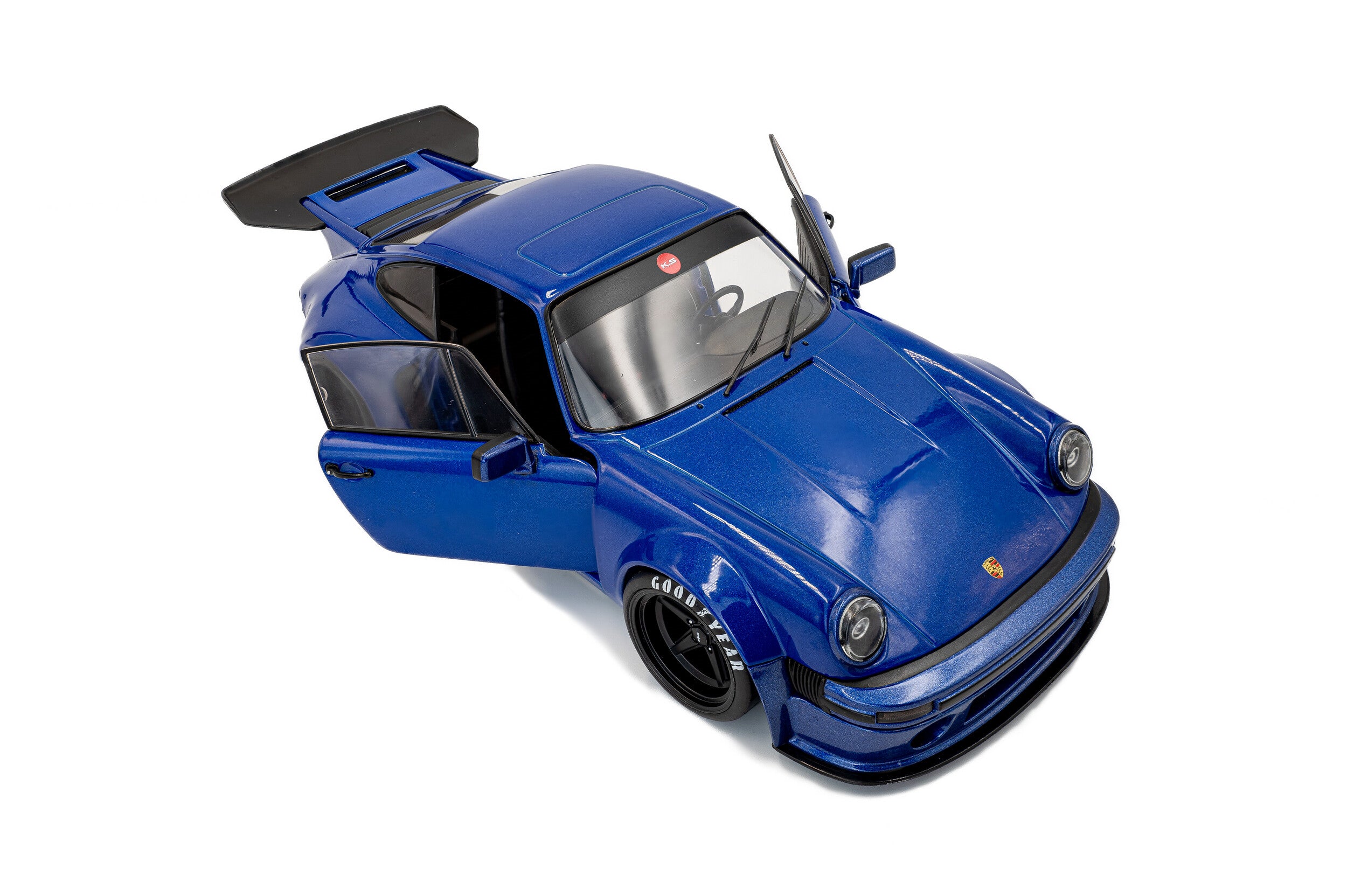 SOLIDO 1:18 Scale Diecast, 2024 Porsche KS-R by KHYZYL SALEEM – Dark Blue Metallic - S1810503