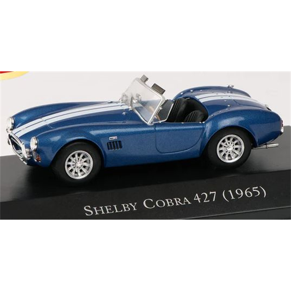 MAG 1:43 Scale Diecast Model Car - Shelby Cobra 427 (1965) Blue/White stripes - PPG7