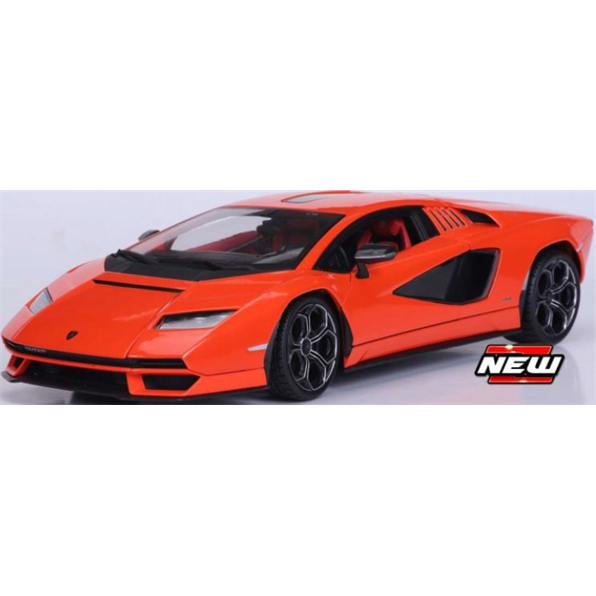 MAISTO 1:18 Scale - Lamborghini Countach LPI 800-4 in Orange/Red