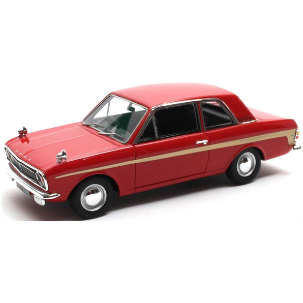 Matrix 1:43 Resin 1966 to 1970 Ford Cortina Lotus Mk2 , Red/Gold - 40603-102