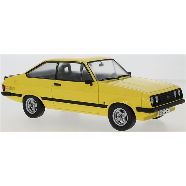 MCG 1:18 Scale Diecast Model Car - Ford Escort Mk2 RS 2000 in Yellow