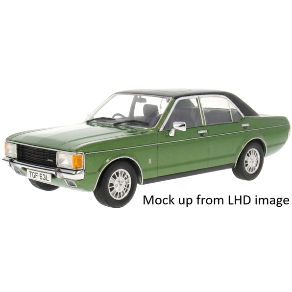 MCG 1:18 Scale Diecast - 1973 Ford Granada Mk1 (RHD UK EXCLUSIVE), Green - MCG18830