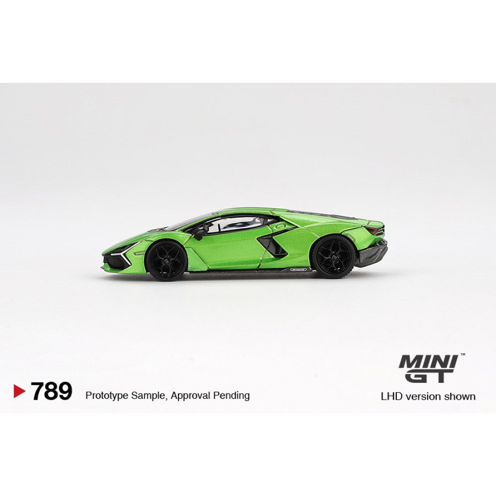 Mini GT 1:64 Diecast - Lamborghini Revuelto Verde Selvans RHD, Green - MGT00789-R