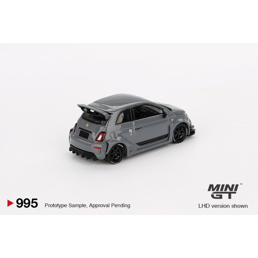Mini GT 1:64 Diecast - FIAT ABARTH 595 LB-WORKS X ABAS WORKS, GREY (RHD) - MGT00995-R