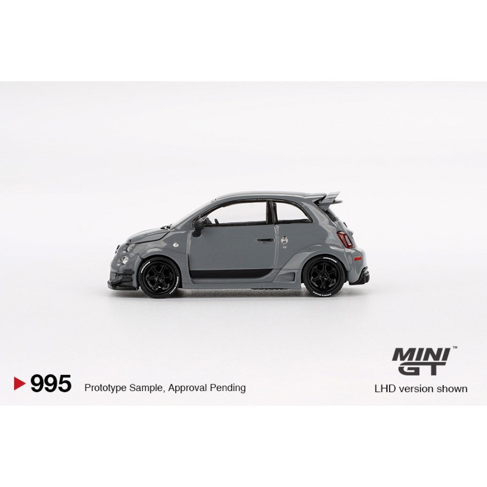 Mini GT 1:64 Diecast - FIAT ABARTH 595 LB-WORKS X ABAS WORKS, GREY (RHD) - MGT00995-R
