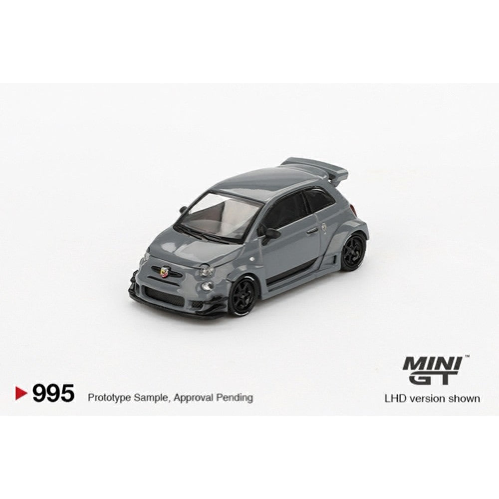 Mini GT 1:64 Diecast - FIAT ABARTH 595 LB-WORKS X ABAS WORKS, GREY (RHD) - MGT00995-R