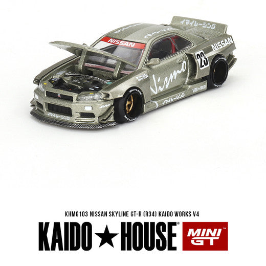 MiniGT 1:64 NISSAN SKYLINE GT-R (R34) Nismo Kaido Works V4 - KHMG103