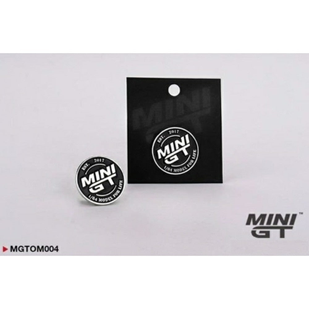 MINI GT - ROUND LOGO PIN BADGE (2.45cm), Black - MGTOM04