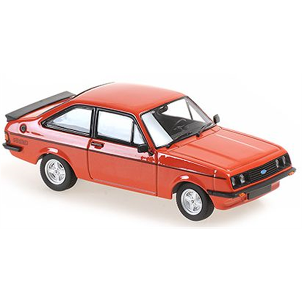 Maxichamps Minichamps 1:43 SCALE 1975 Ford Escort Mk2 RS2000 in Red