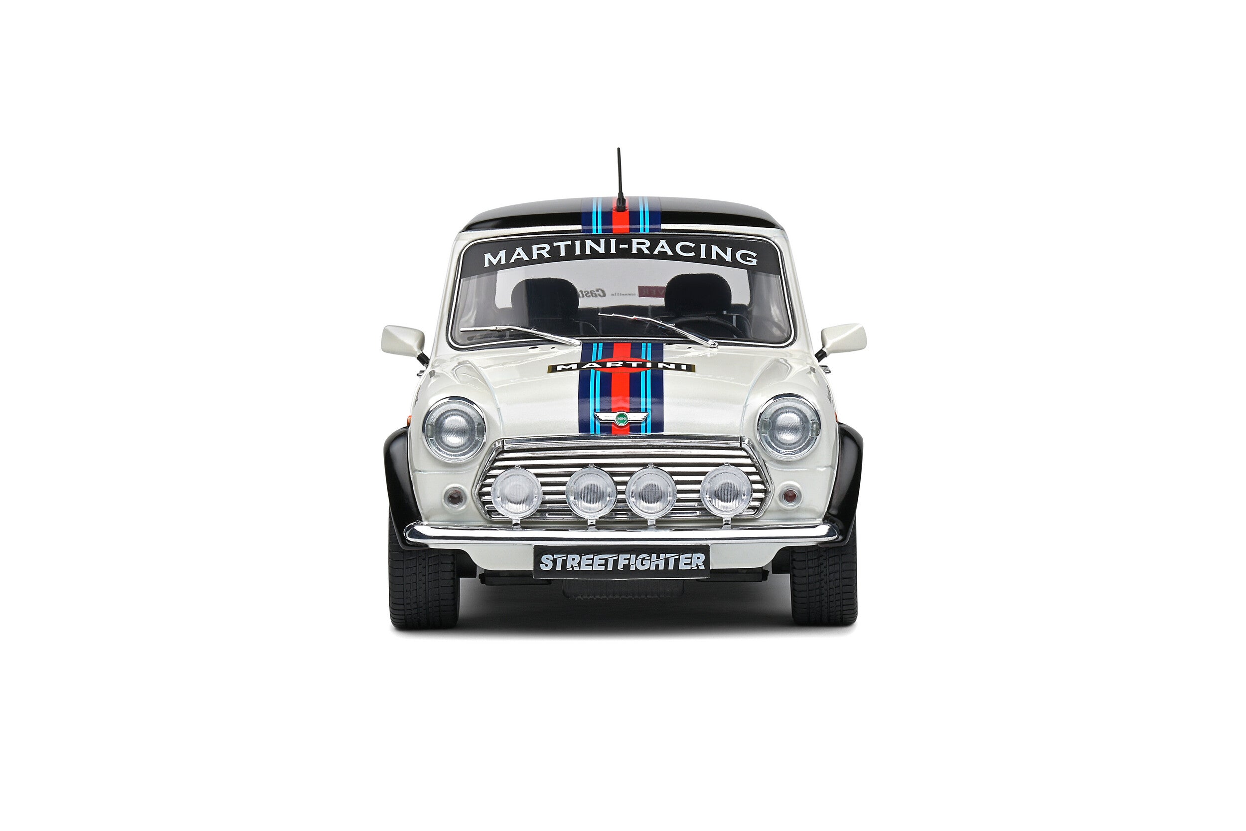 SOLIDO 1:18 Scale Min Cooper Sport Evocation Martini 1998