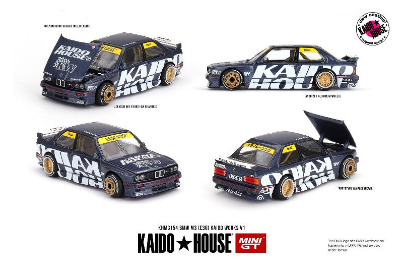 Mini GT 1:64 Kaido House 1989 BMW M3 (E30) KAIDO WORKS V1 - KHMG154