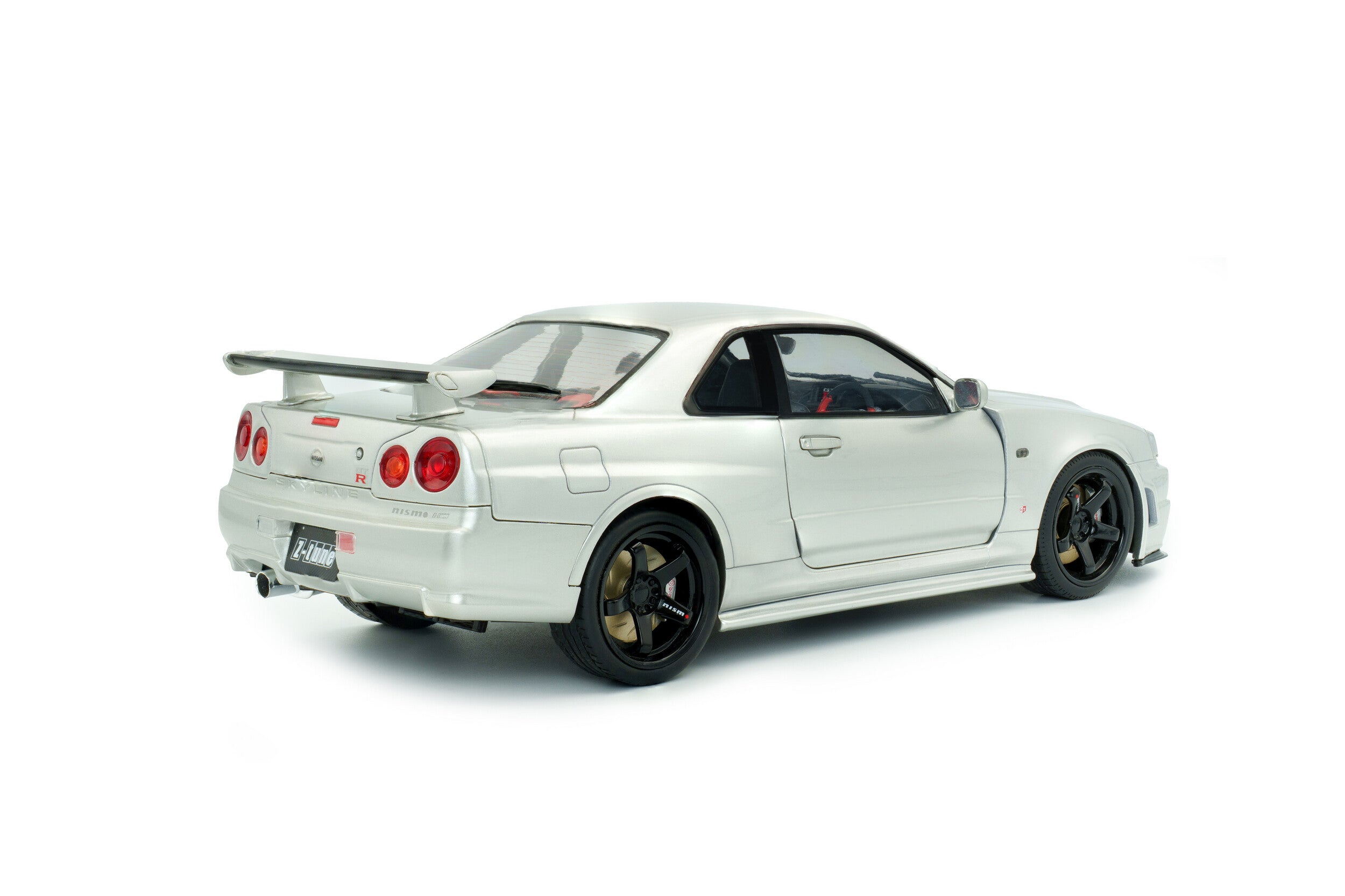 SOLIDO 1:18 Scale Diecast, 1999 Nissan Skyline (R34) GT-R Z Tune, Silver - S1804312