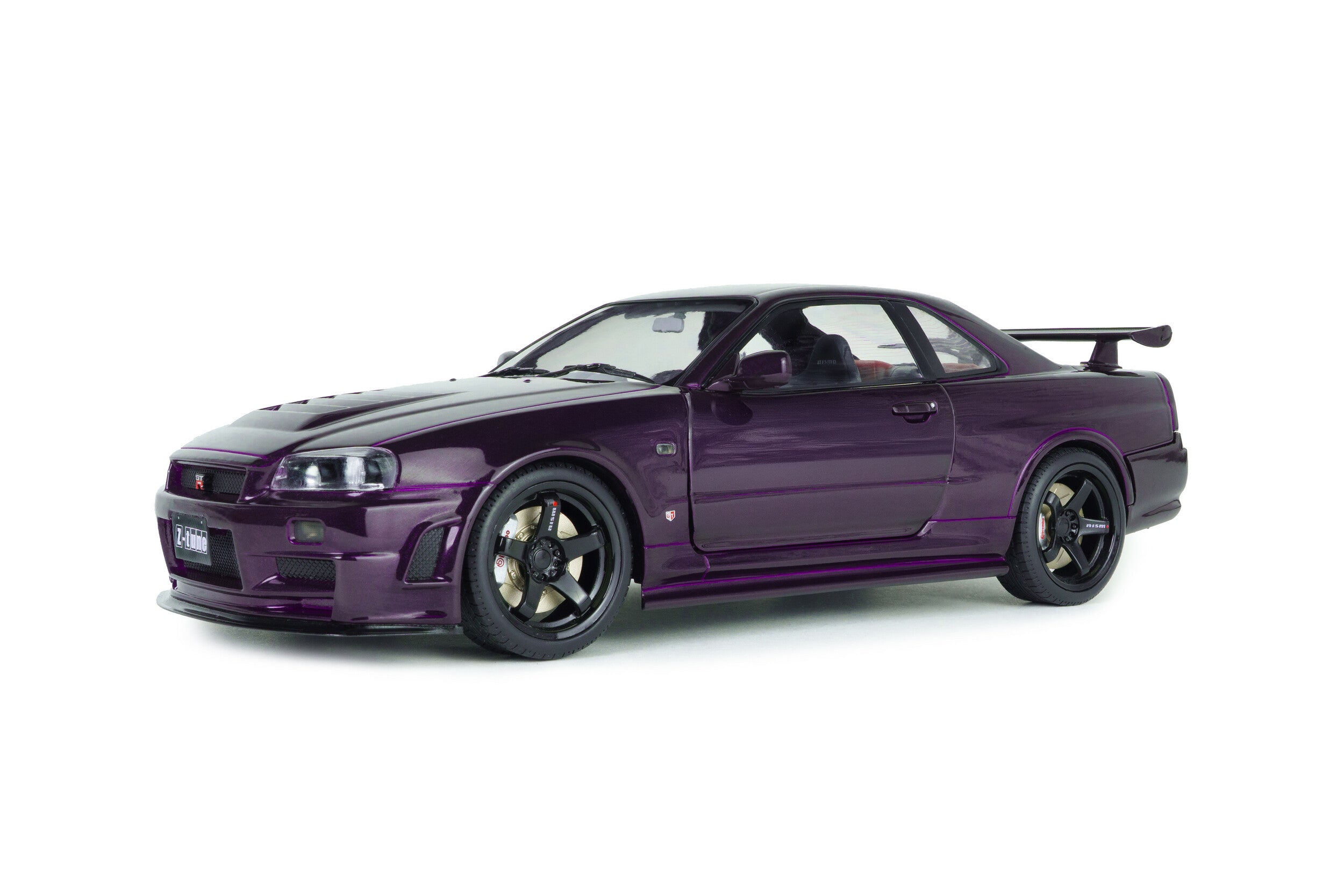 SOLIDO 1:18 Scale Diecast, 1999 Nissan Skyline (R34) GT-R Z Tune, Midnight Purple - S1804311