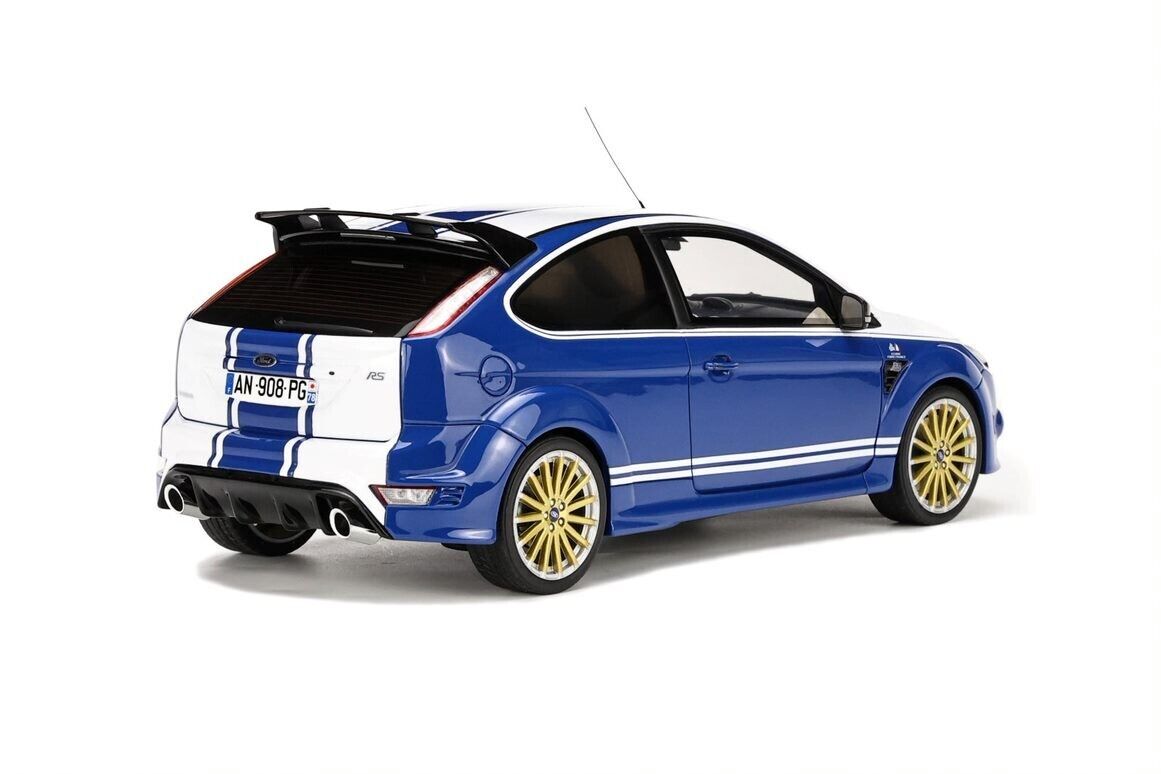 OTTO 1:18 Scale Resin Model Car -  Ford Focus RS MK2  - Le Mans  - Blue/White (OT1010)