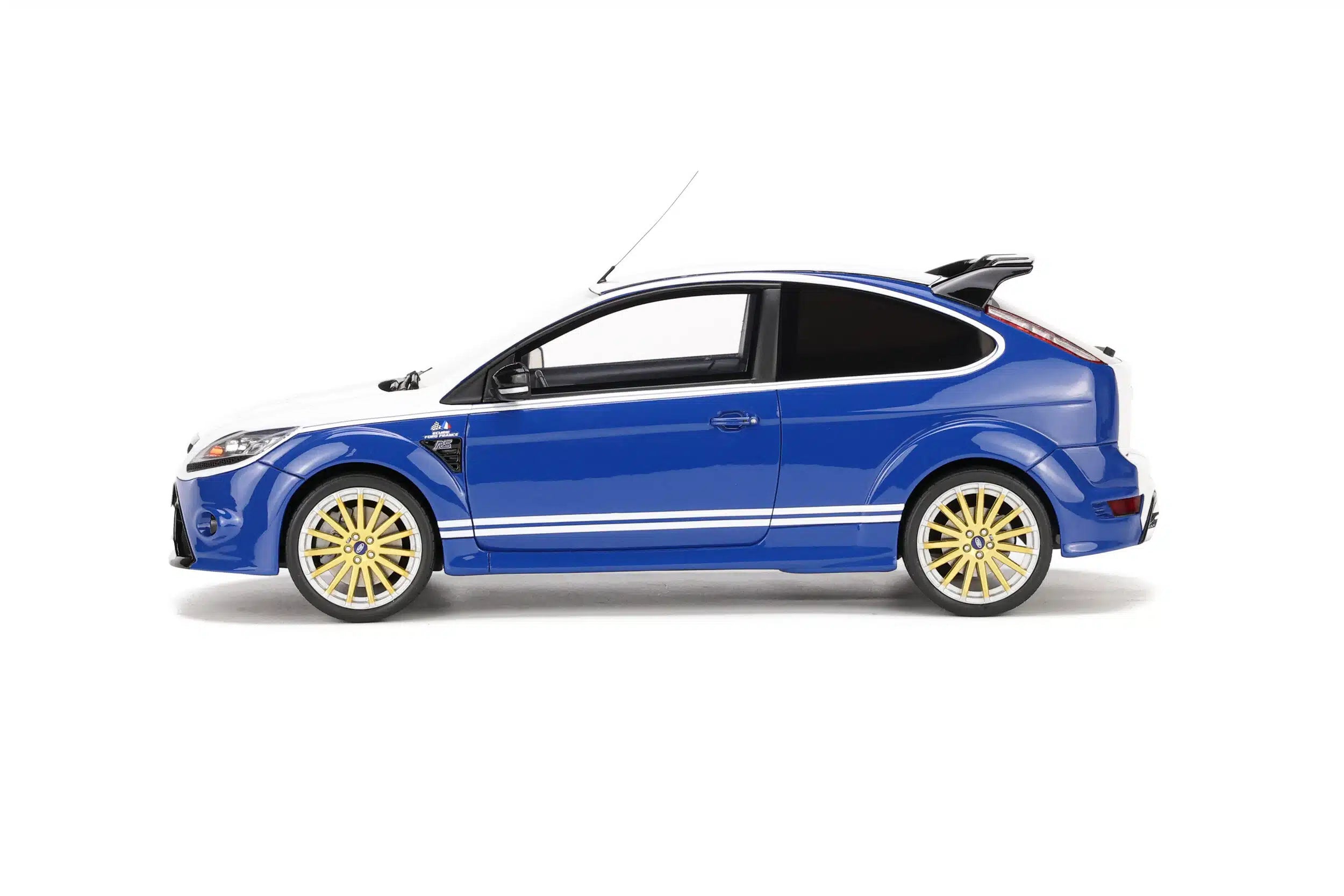 OTTO 1:18 Scale Resin Model Car - Ford Focus RS MK2 - Le Mans - Blue/White (OT1010)