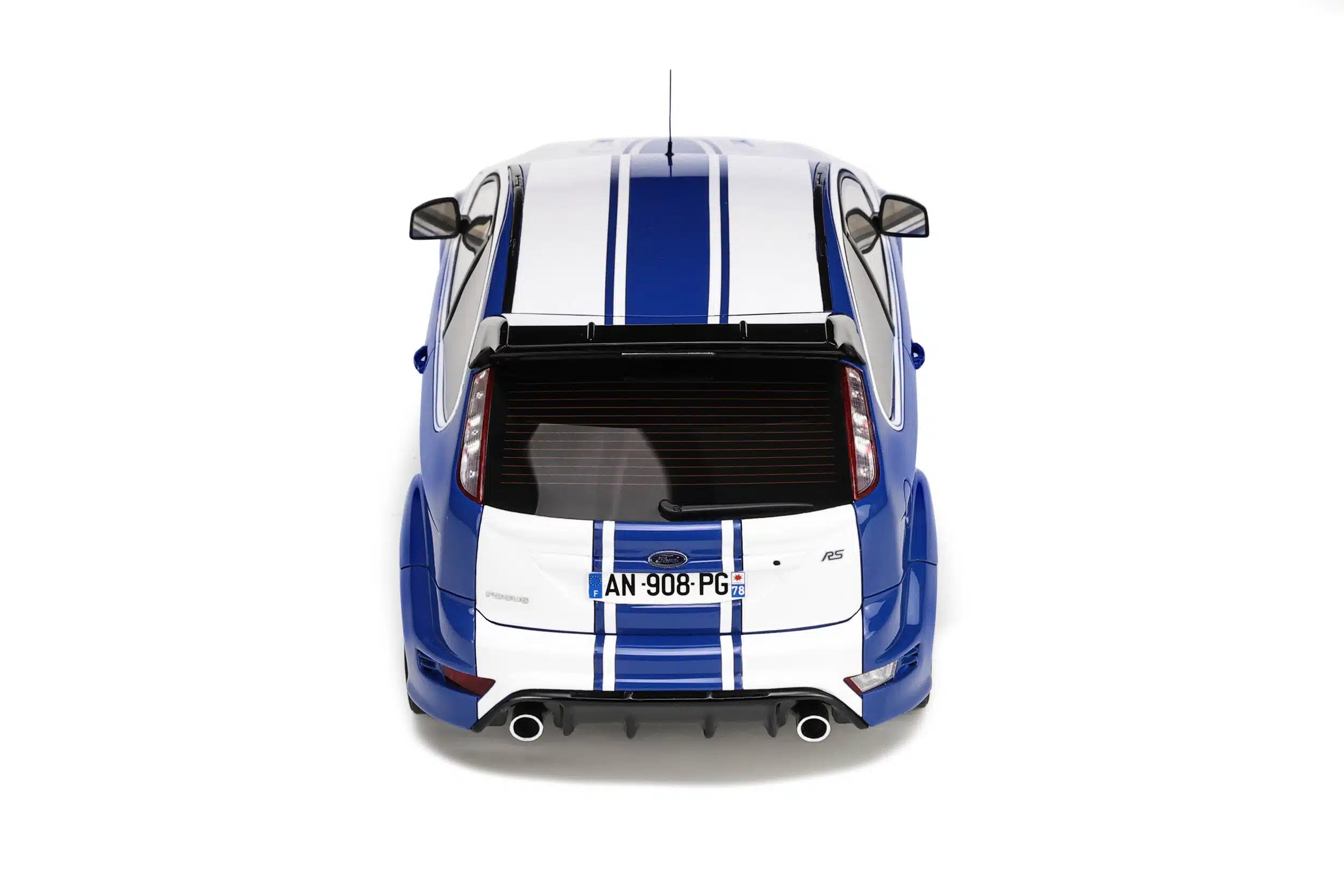 OTTO 1:18 Scale Resin Model Car - Ford Focus RS MK2 - Le Mans - Blue/White (OT1010)