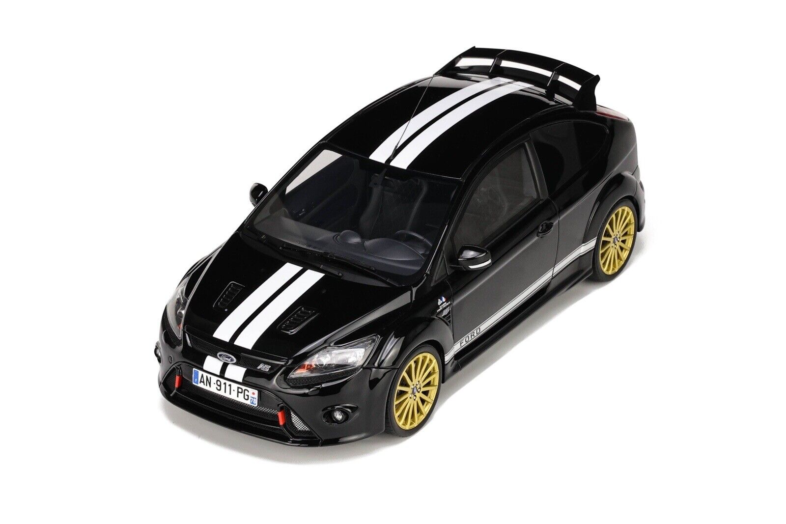 OTTO 1:18 Scale Resin Model Car -  Ford Focus RS MK2  - Le Mans  Black (OT1008)