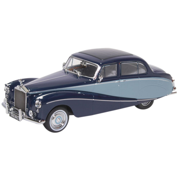 Oxford Diecast 1:43 Scale Diecast Model Car Rolls Royce Silver Cloud/Hooper Empress Two Tone Blue