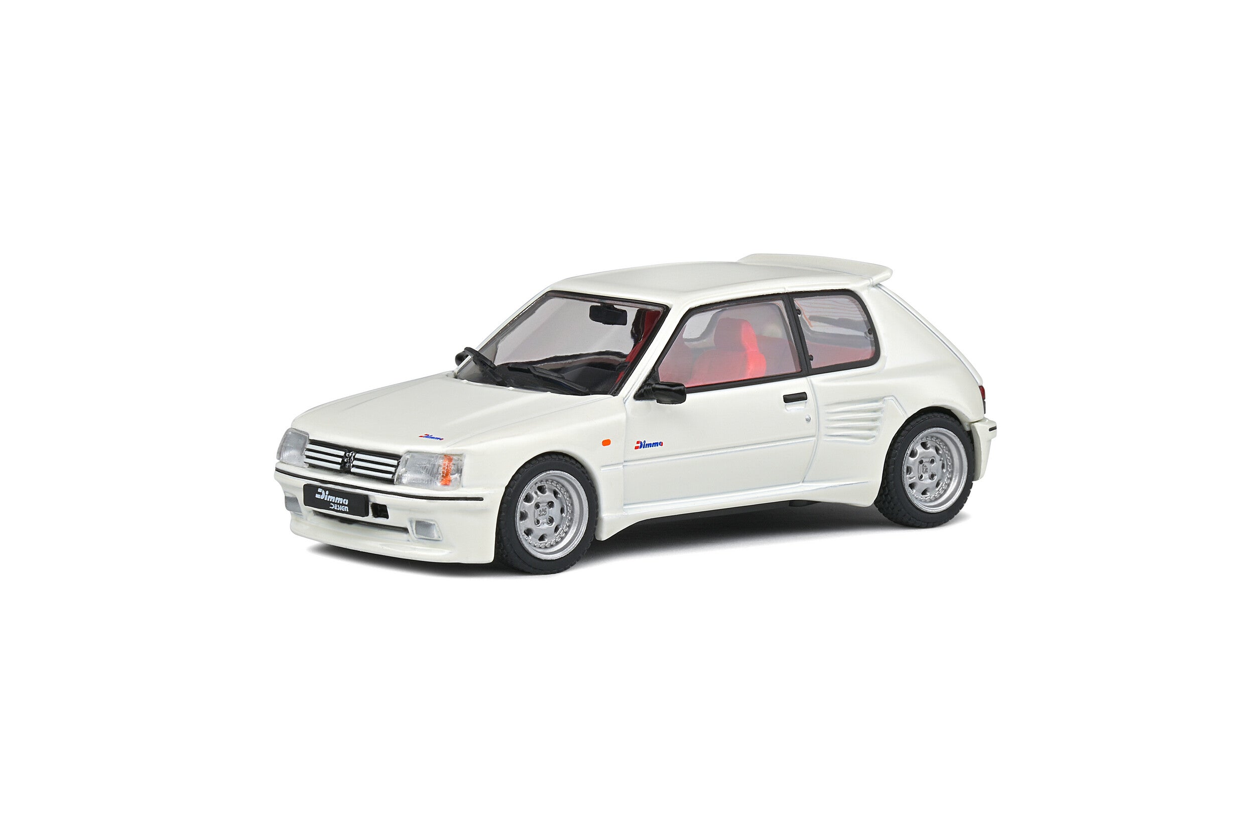 SOLIDO 1:43 Diecast - 1989 Peugeot 205 GTi with Dimma Bodykit, White - S4310801