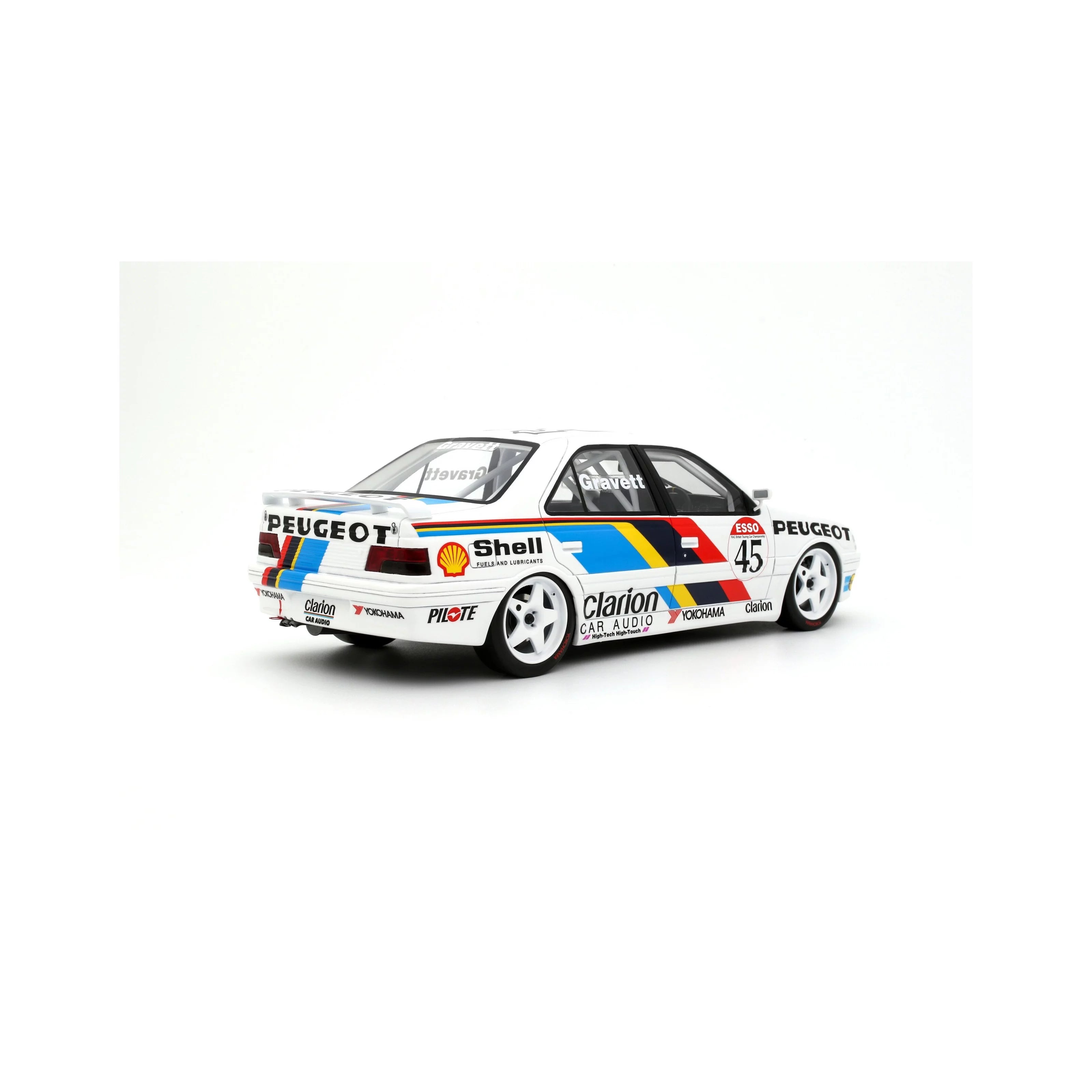 OTTO 1:18 Scale Resin - Peugeot 405 MI16 BTCC 1992 - White - OT1141