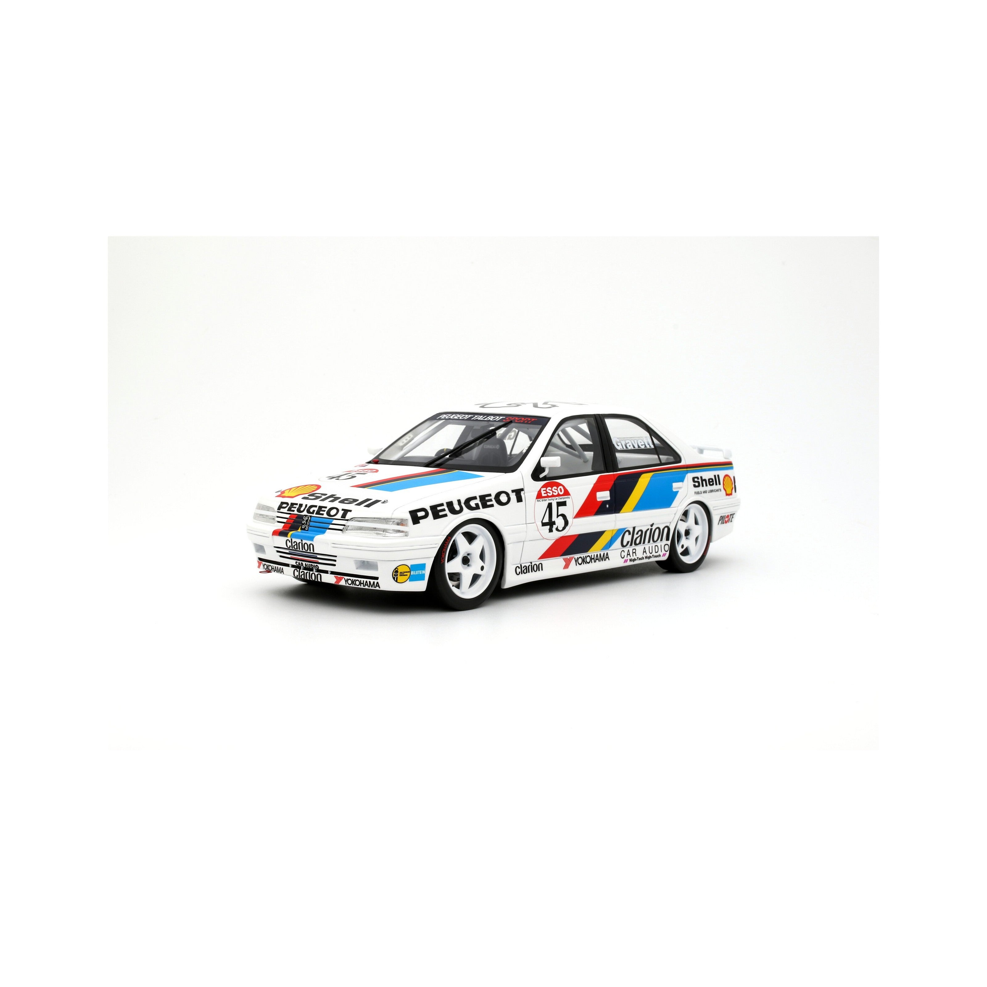 OTTO 1:18 Scale Resin - Peugeot 405 MI16 BTCC 1992 - White - OT1141