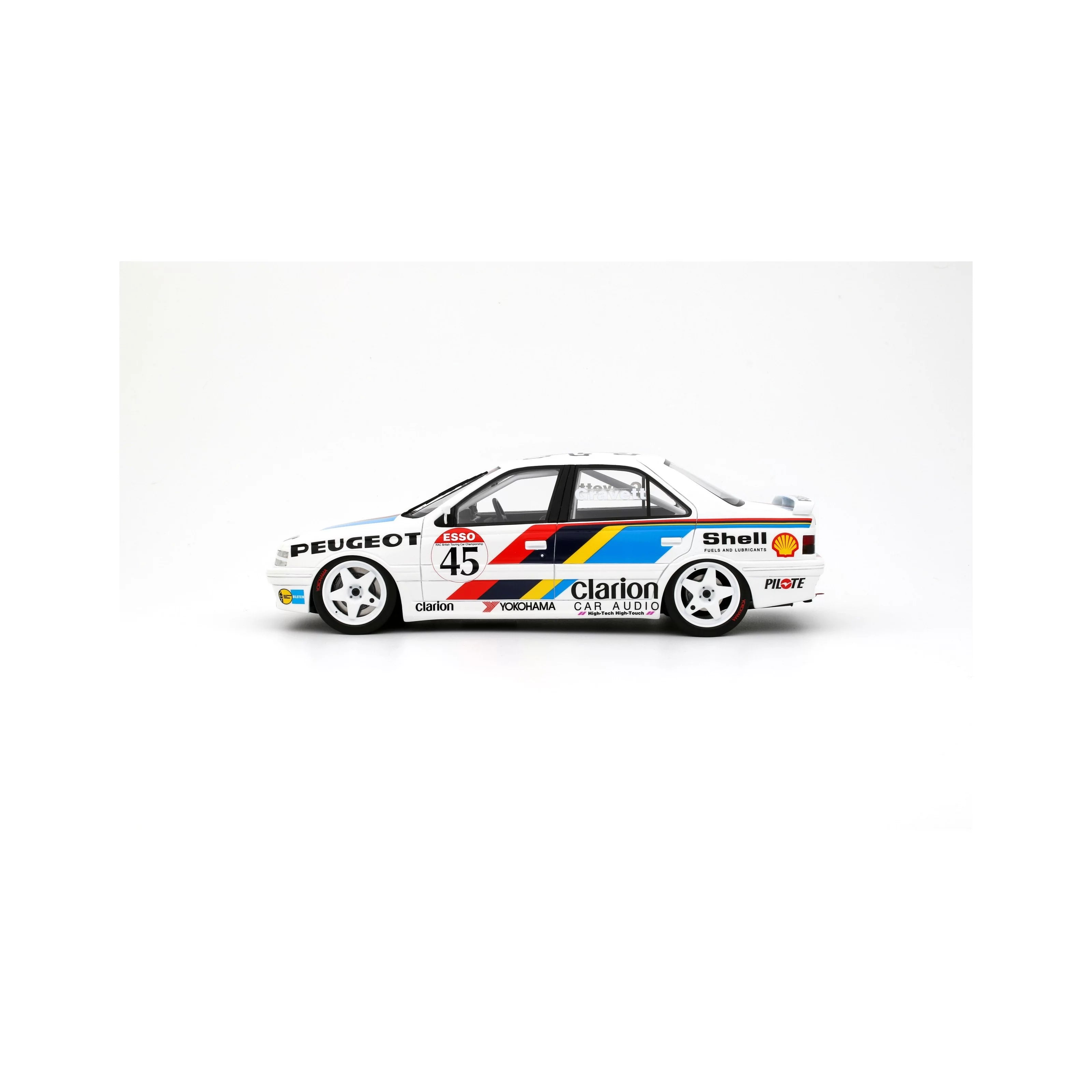 OTTO 1:18 Scale Resin - Peugeot 405 MI16 BTCC 1992 - White - OT1141