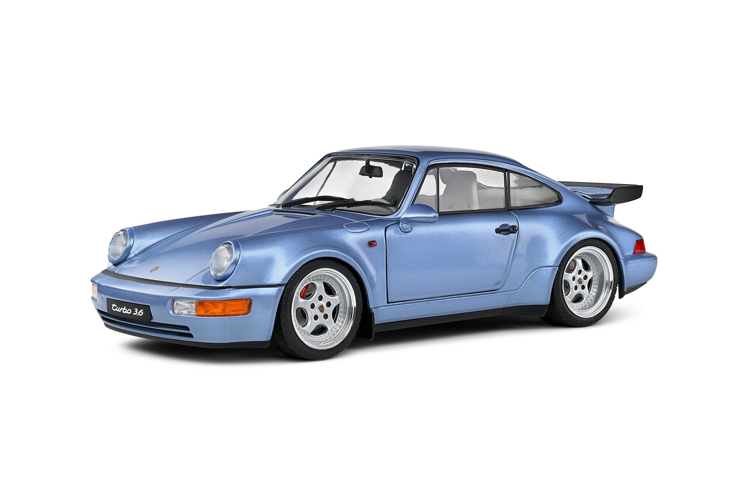 SOLIDO 1:18 Scale Diecast Model, 1990 Porsche 911 (964) Turbo, Blue
