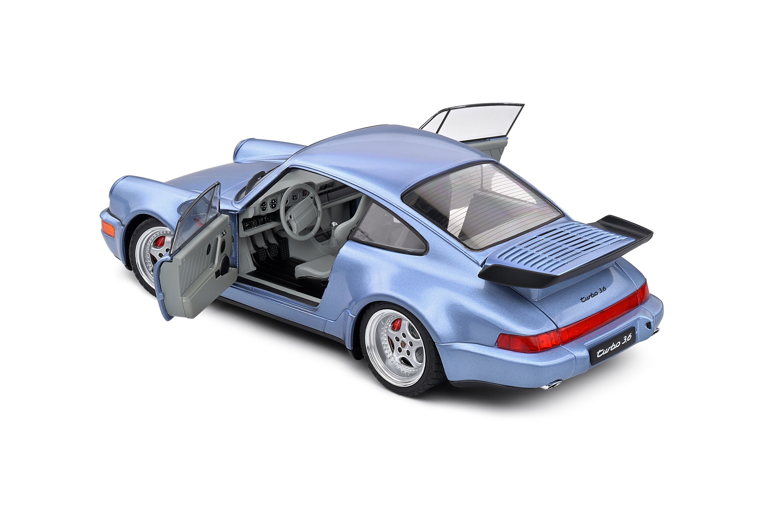 SOLIDO 1:18 Scale Diecast Model, 1990 Porsche 911 (964) Turbo, Blue
