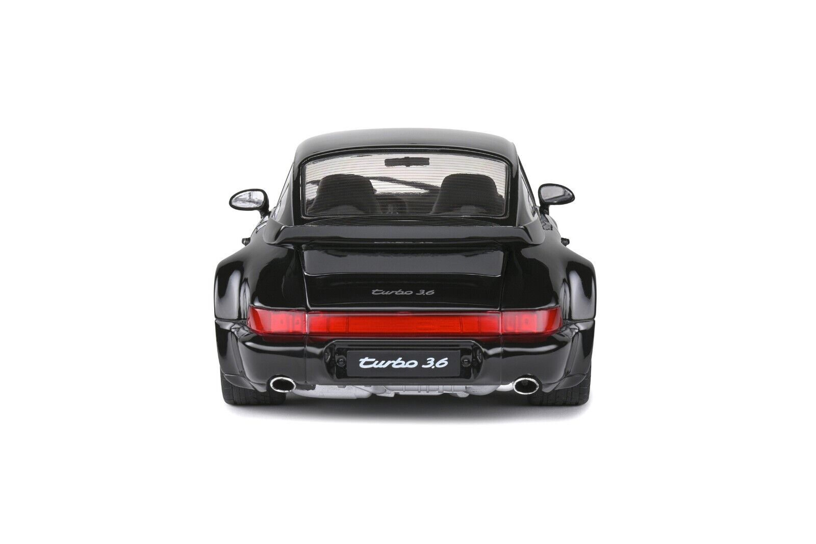 SOLIDO 1:18 Scale Diecast Model, Porsche 911 (964) 3.6 Turbo in Black - Bad Boys