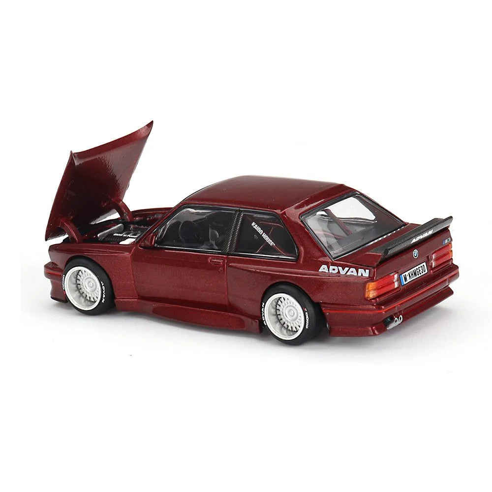 Mini GT 1:64 Kaido House BMW M3 (E30) KAIDO GT V1, Calypso Red metallic - KHMG162