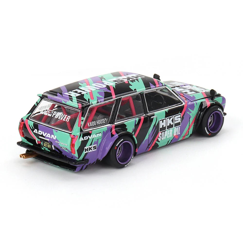 Mini GT 1:64 Scale Kaido House Datsun Kaido 510 Wagon HKS V1 - KHMG144