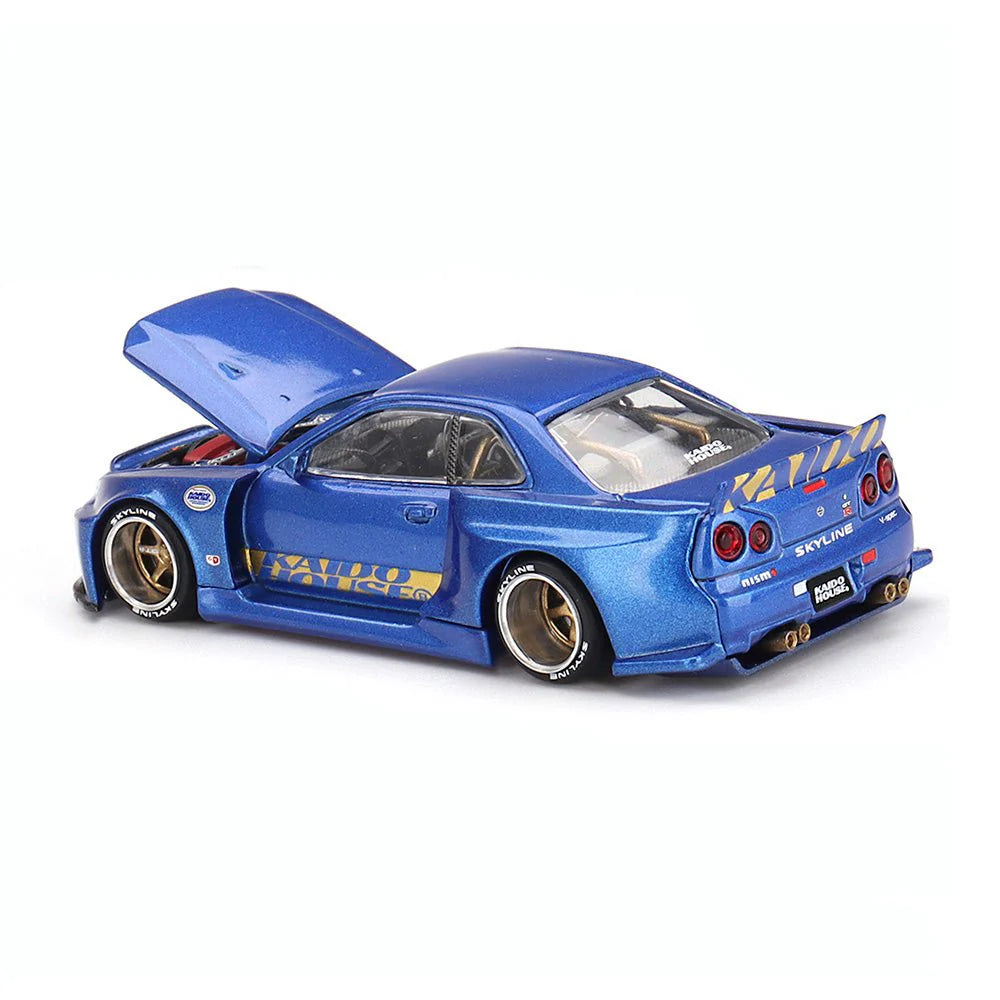 Mini Gt Kaido House 1:64 Nissan Skyline GT-R (R34) V2 Aero Shinjuku V2 - MGTKH158