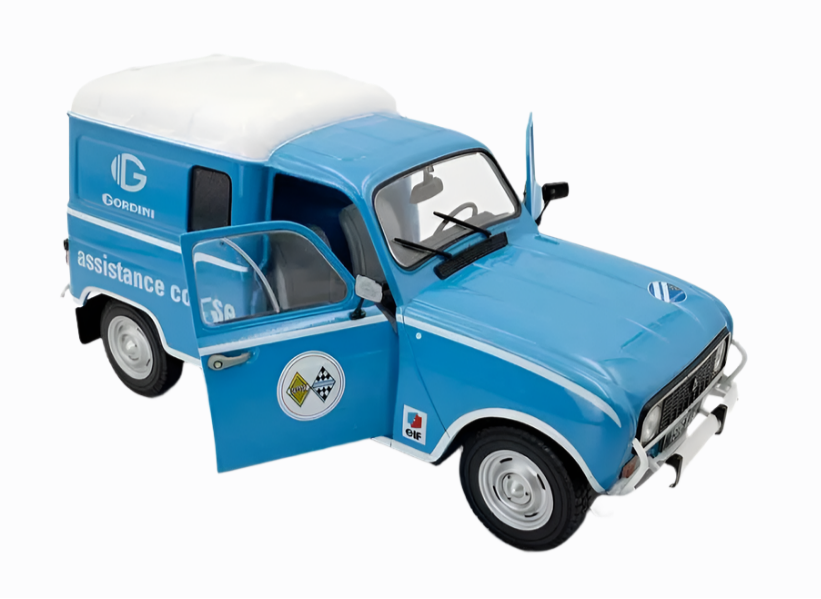 Solido 1:18 Diecast - 1976 Renault 4LF4 Gordini Service, Blue - S1802209