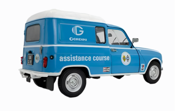 Solido 1:18 Diecast - 1976 Renault 4LF4 Gordini Service, Blue - S1802209