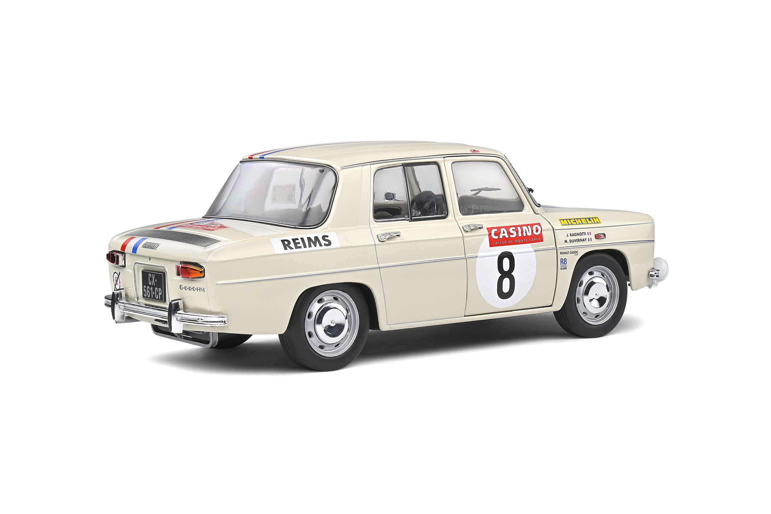 SOLIDO 1:18 Scale Diecast Model Car RENAULT 8 GORDINI 2014 Monte Carlo Rally