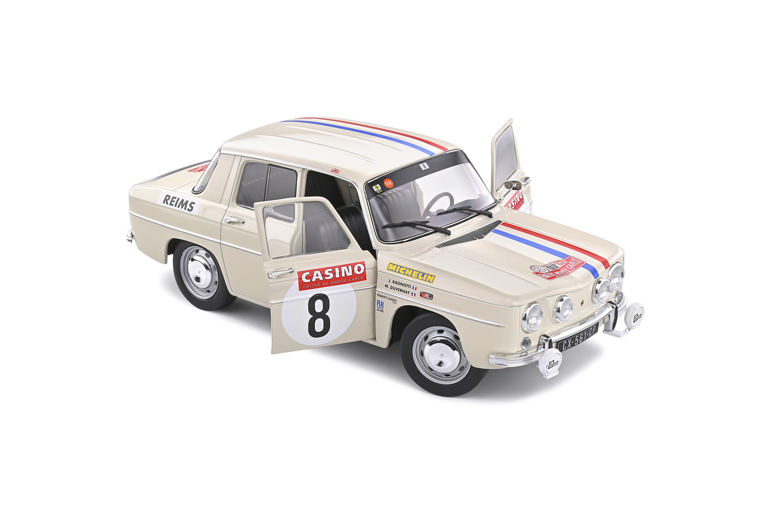 SOLIDO 1:18 Scale Diecast Model Car RENAULT 8 GORDINI 2014 Monte Carlo Rally