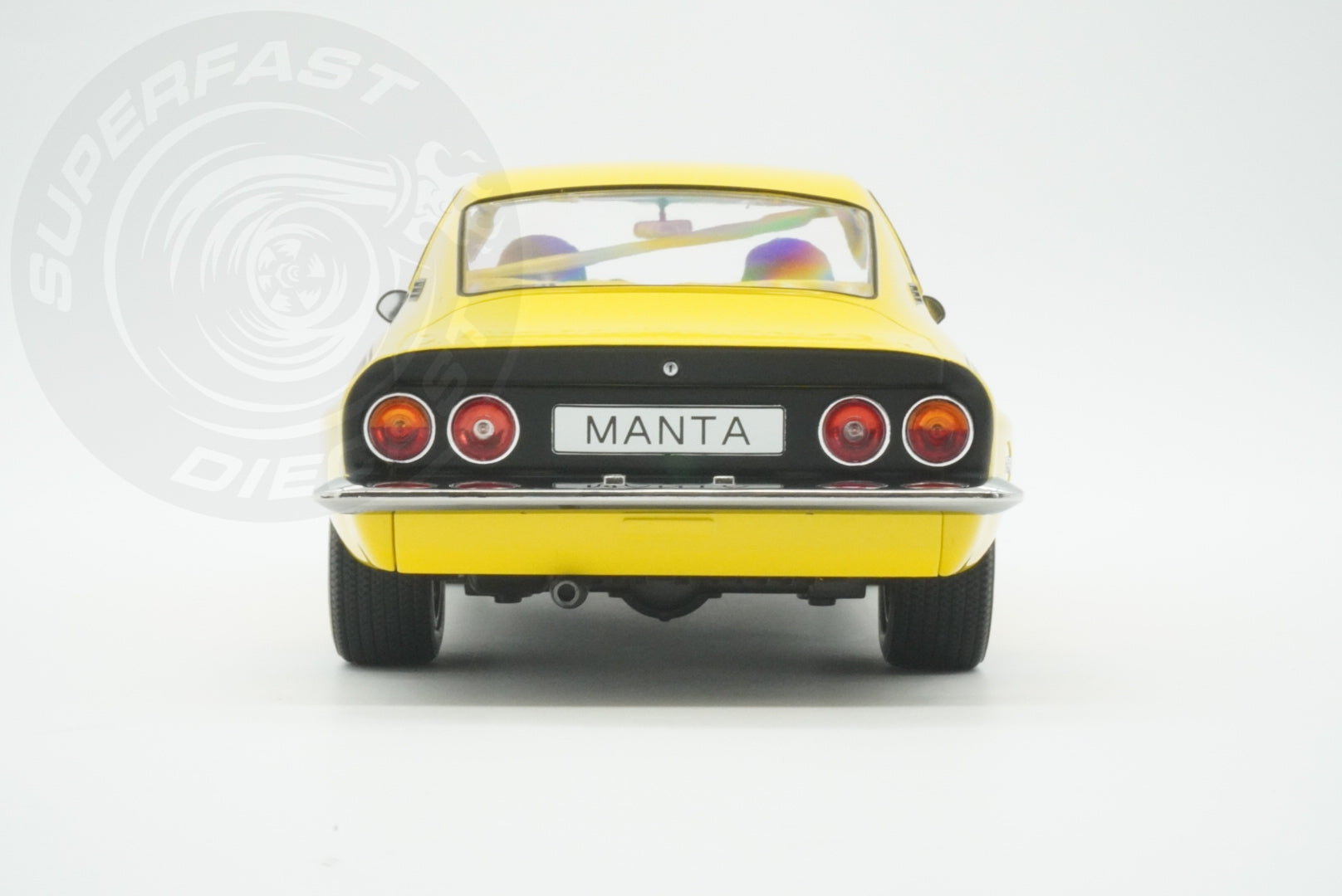 MCG 1:18 Scale Diecast - 1974 Opel Manta A Irmscher, Yellow/Black- MCG18426