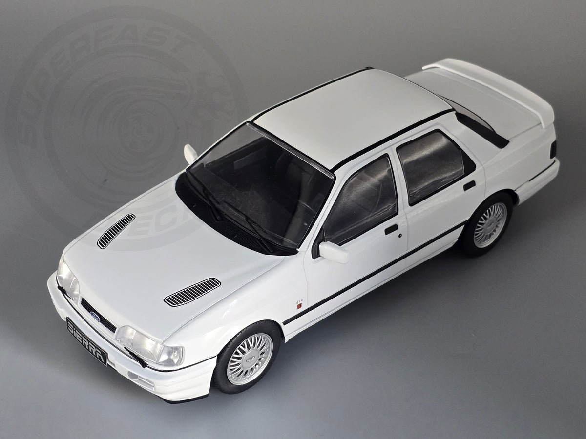 MCG 1:18 Scale - 1992 Ford Sierra Sapphire Cosworth 4x4 White - MCG18353