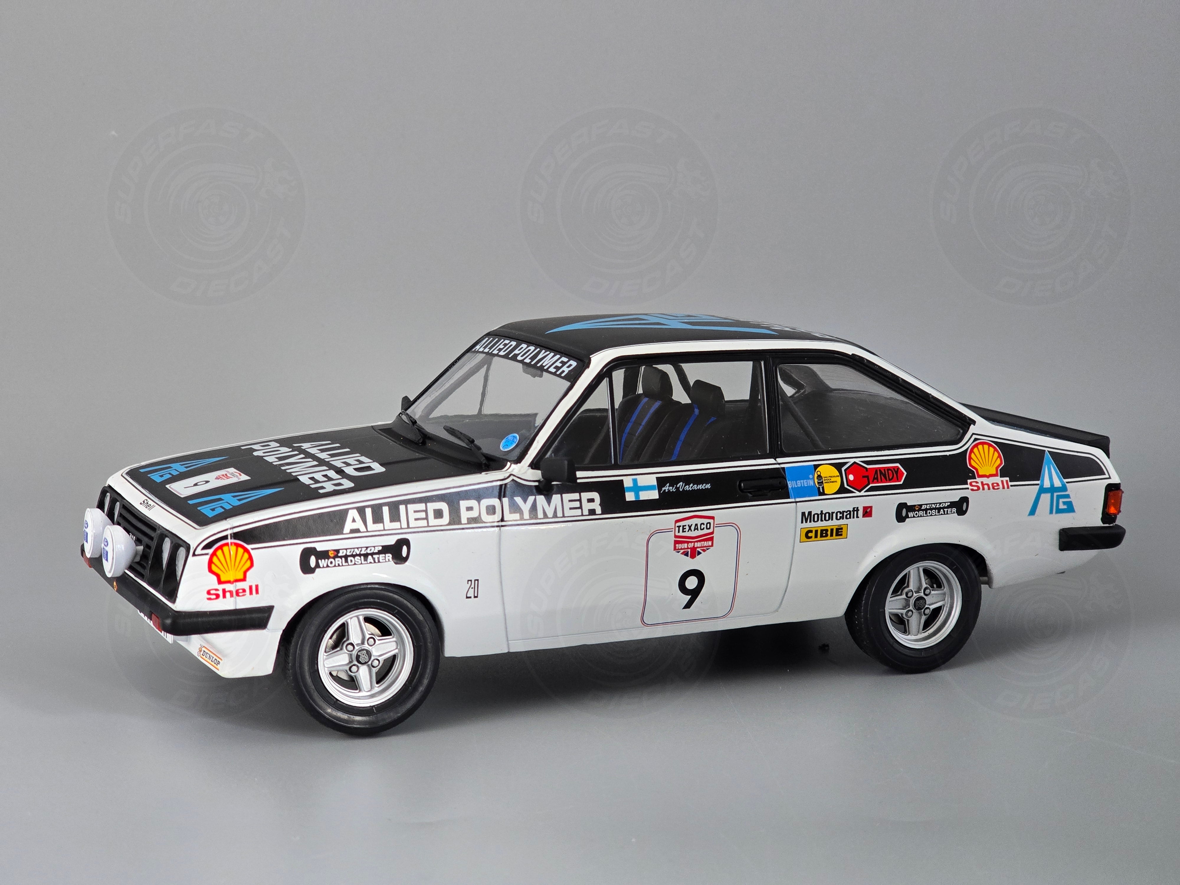 MCG 1:18 Scale Diecast MCG 1:18 Scale Diecast Ford Escort MK II RS 2000, FIA World Rally Championship, Tour of Great Britain, 1977, #9, - MCG18437R