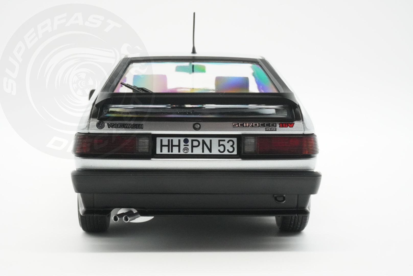 Norev 1:18 Scale Diecast - 1988 VW Volkswagen Scirocco GTX 16V, Flash Silver - 188635