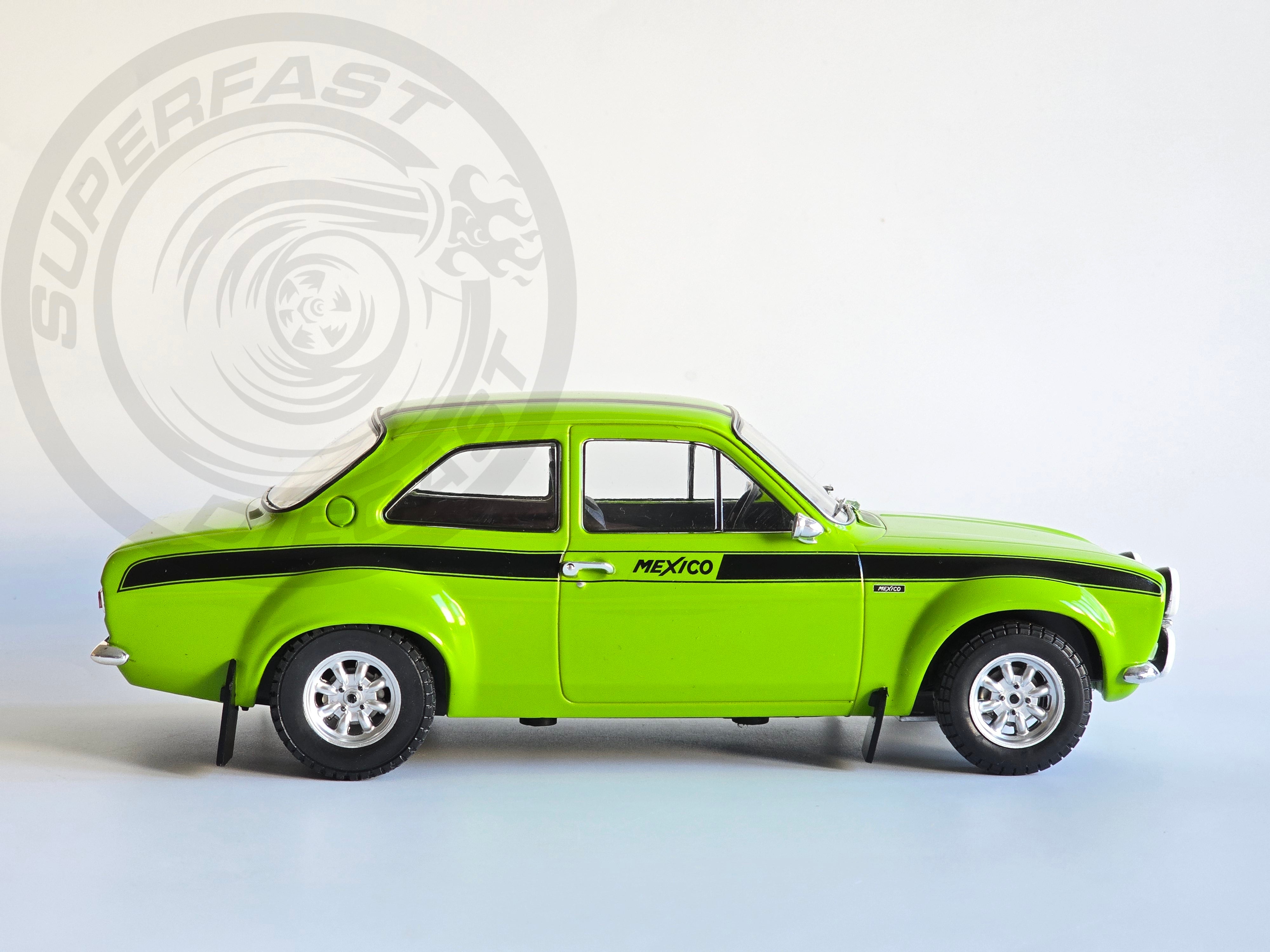 IXO 1:18 Diecast - 1974 Ford Escort MK1 RS 1600 Mexico, Green - 18CMC125.22