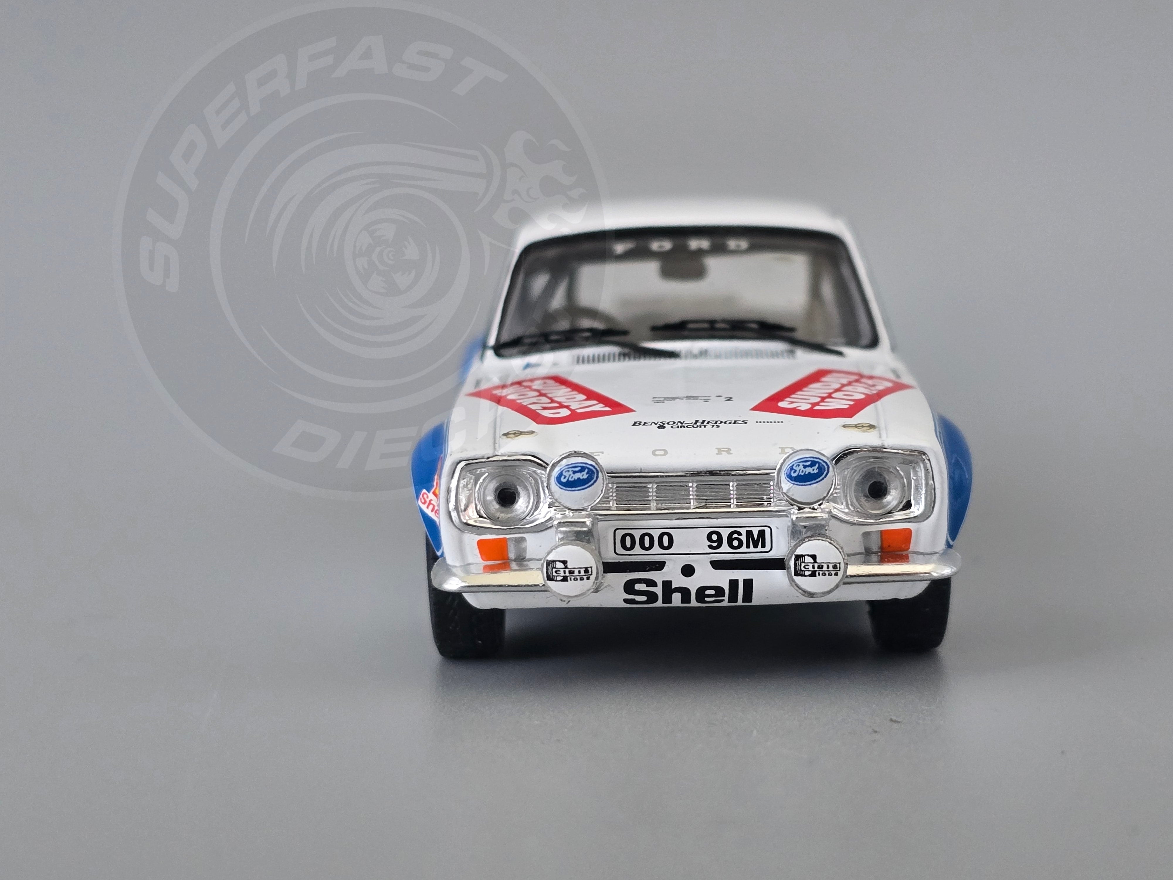 IXO 1:43 Scale Diecast - Ford Escort Mk1 RS 1600 #2 B.Coleman - P.Phelan Circuit of Ireland 1975 - RAC438.22
