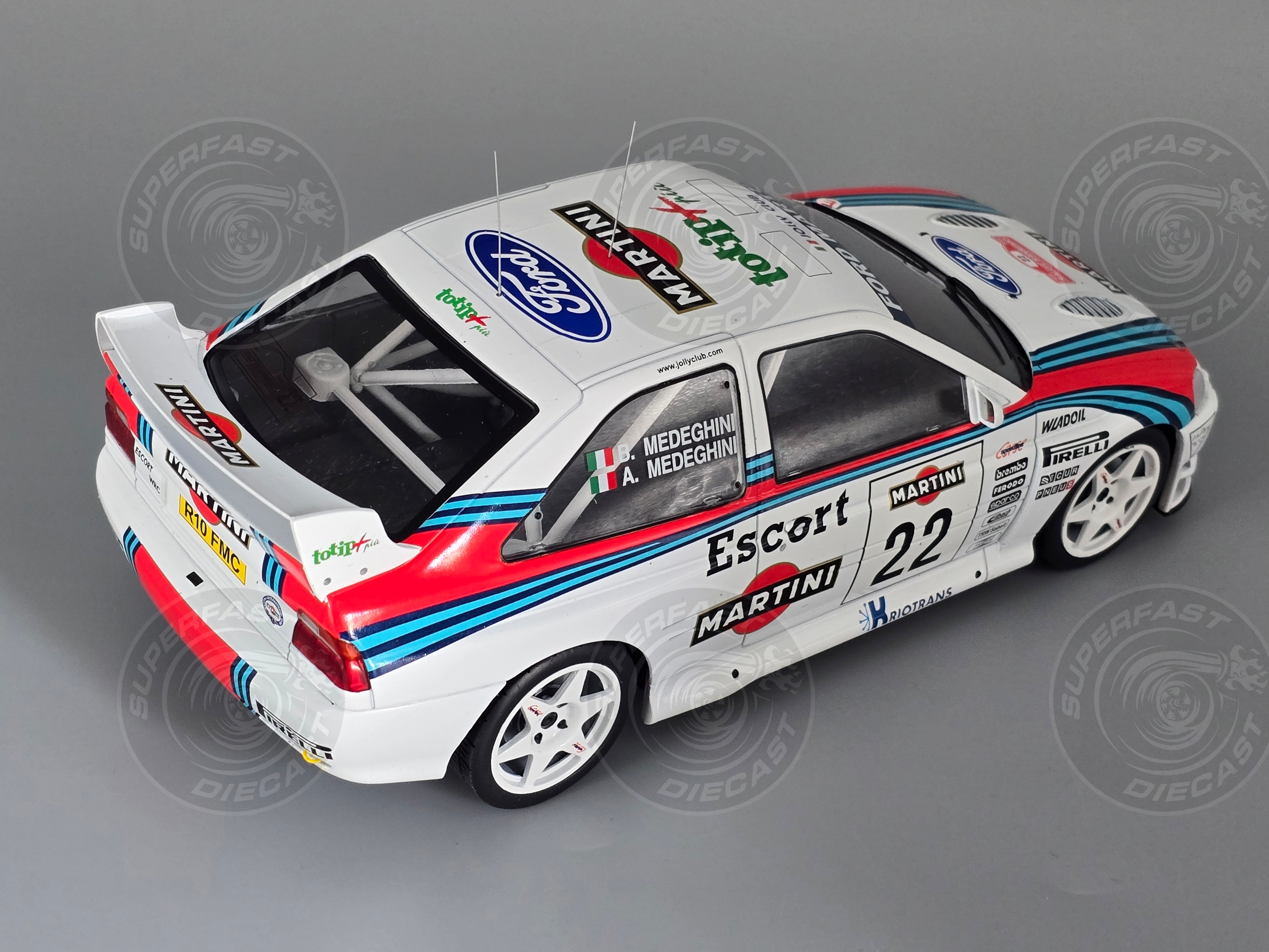 IXO 1:18 - Ford Escort RS Cosworth WRC, Rallye Sanremo, 1998, #22, A.Medeghini/B.Medeghini-Capoferri - IXO18RMC171B.22