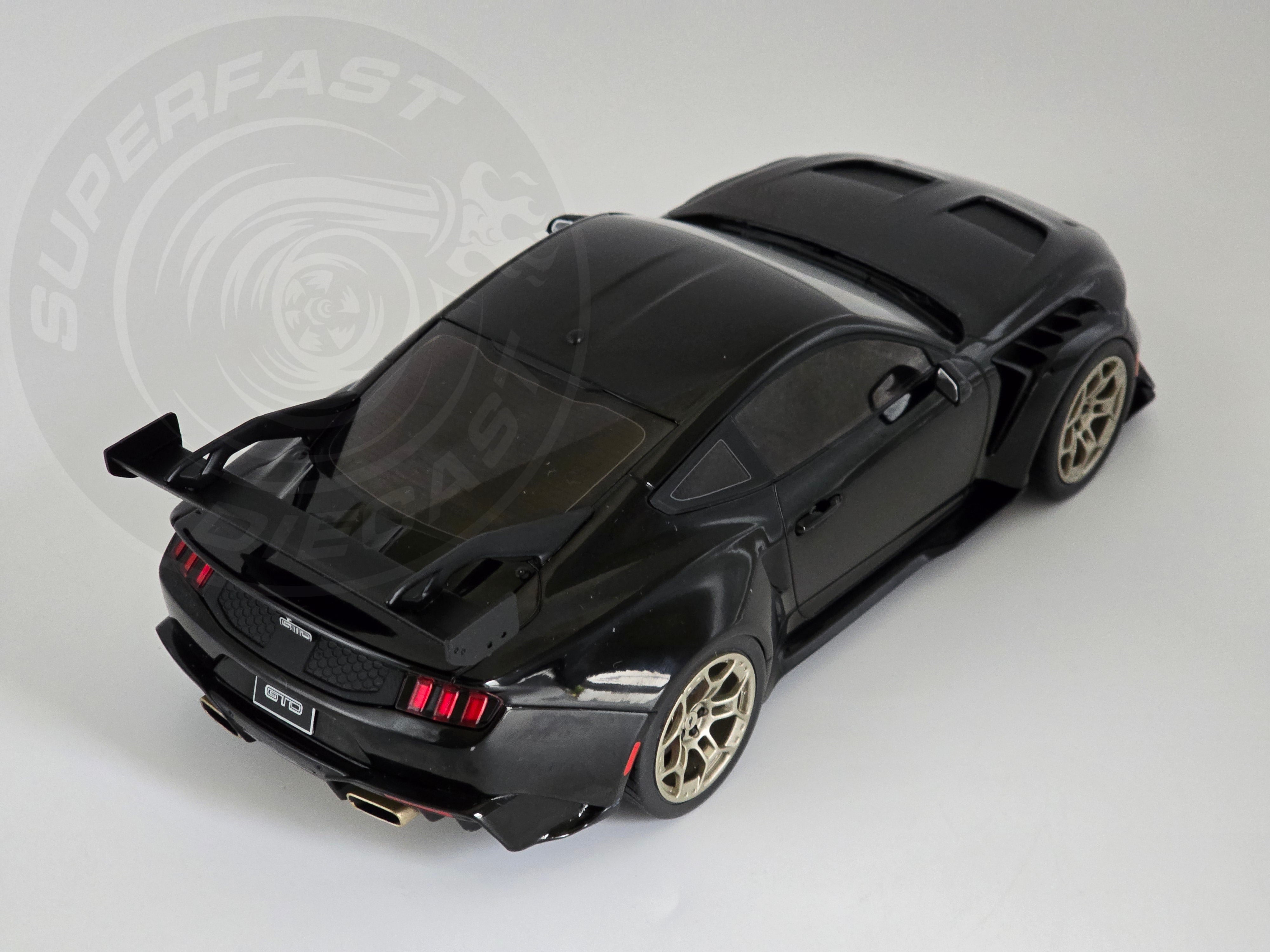 IXO 1:18 Scale - 2025 Ford Mustang GTD, Black - MCG18578